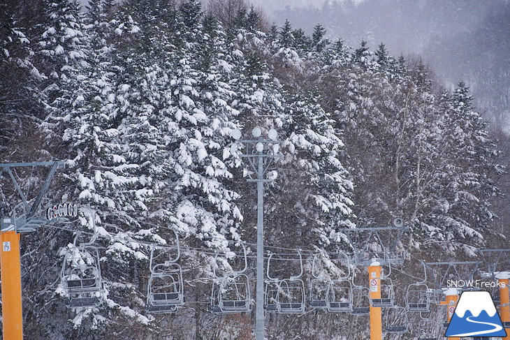 カムイスキーリンクス　-11℃。冬空からの素敵なクリスマスプレゼント♪